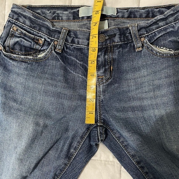Gap Original Flare Low Rise Denim Jeans Blue Size 6R Women Y2K 2006 100%… - Picture 4 of 8